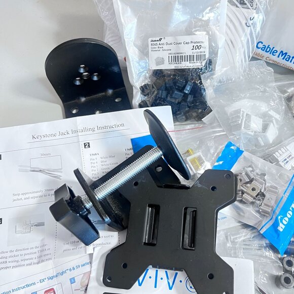 Cable Matters Tools Kit W/ Connectors 29 Wall Plates Keystone Jacks & much more - Picture 4 of 9